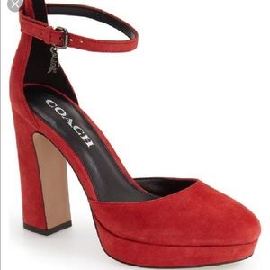 NWOT Red T-Rex Coach Heels  ❤️MAKE AN OFFER❤️